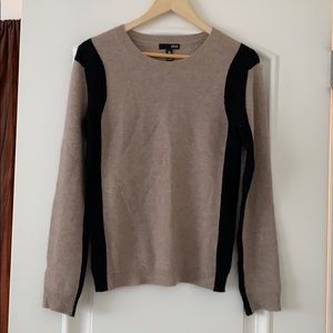 Aqua 100% Cashmere Cream sweater- Size S